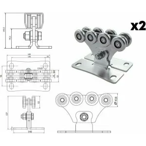 CAME S-350 KIT фурнитура для откатных ворот до 350 кг (КАМЕ) CAME S-350 KIT фурнитура для откатных ворот до 350 кг (КАМЕ)
