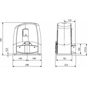 CAME BX-243 привод для откатных ворот (КАМЕ) CAME BX-243 привод для откатных ворот (КАМЕ)