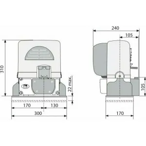 CAME BX-78 привод для откатных ворот (КАМЕ) CAME BX-78 привод для откатных ворот (КАМЕ)