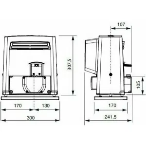 CAME BX708RC KIT KLED автоматика для откатных ворот с сигнальной лампой (КАМЕ) CAME BX708RC KIT KLED автоматика для откатных ворот с сигнальной лампой (КАМЕ)