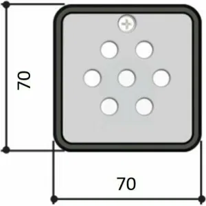 Клавиатура кодонаборная встраиваемая, 7-кнопочная CAME 001S6000 (КАМЕ) Клавиатура кодонаборная встраиваемая, 7-кнопочная CAME 001S6000 (КАМЕ)
