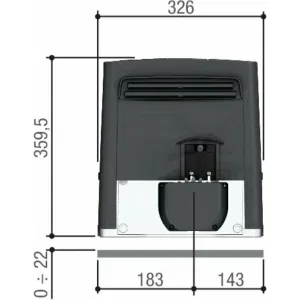 Привод 230 В для откатных ворот, встроенный блок управления ZBKN BKS22AGS 801MS-0100 (КАМЕ) Привод 230 В для откатных ворот, встроенный блок управления ZBKN BKS22AGS 801MS-0100 (КАМЕ)