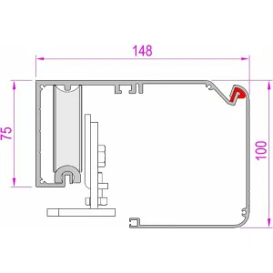 Автоматика для двустворчатой раздвижной двери FLUO-SLL LIGHT, короб 3300 мм CAME 818SL-0124 (КАМЕ) Автоматика для двустворчатой раздвижной двери FLUO-SLL LIGHT, короб 3300 мм CAME 818SL-0124 (КАМЕ)