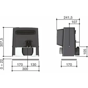 Комплект автоматики для откатных ворот BX708RC KIT CAME 8K01MS-053 (КАМЕ) Комплект автоматики для откатных ворот BX708RC KIT CAME 8K01MS-053 (КАМЕ)