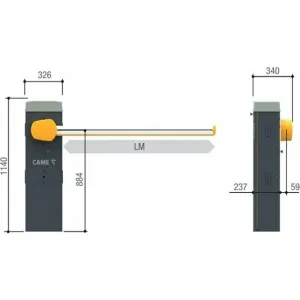 Комплект шлагбаума GARD LS 4 CAME GARD LS 4 (КАМЕ) Комплект шлагбаума GARD LS 4 CAME GARD LS 4 (КАМЕ)