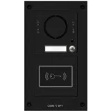 Вызывная вандалозащитная IP-аудиопанель MTM VR с 1 кнопкой и считывателем, 2 модуля, цвет темно-серый CAME MKITAIP-21RV