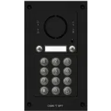 Вызывная вандалозащитная IP-аудиопанель MTM с 2 кнопками, кодонаборной клавиатурой, 2 модуля, цвет темно-серый CAME MKITAIP-22KV