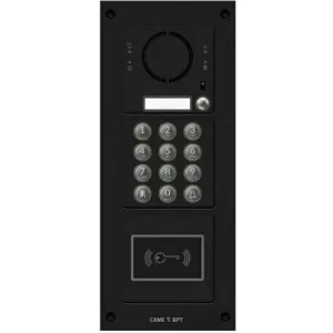 Вызывная вандалозащитная IP-аудиопанель MTM с 1 кнопкой, кодонаборной клавиатурой и считывателем 3 модуля CAME MKITAIP-31KRV (КАМЕ) Вызывная вандалозащитная IP-аудиопанель MTM с 1 кнопкой, кодонаборной клавиатурой и считывателем 3 модуля CAME MKITAIP-31KRV (КАМЕ)