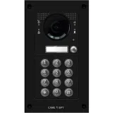 Вызывная вандалозащитная IP-видеопанель MTM с 1 кнопкой, кодонаборной клавиатурой, 2 модуля, цвет темно-серый CAME MKITVIP-21KV