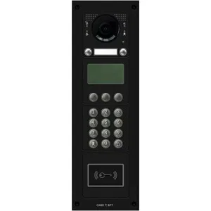 Вызывная вандалозащитная IP-видеопанель MTM VR с 2 кнопками, кодонаборной клавиатурой, дисплеем и считывателем, 4 модуля, цвет темно-серый CAME MKITVIP-42KDRV (КАМЕ) Вызывная вандалозащитная IP-видеопанель MTM VR с 2 кнопками, кодонаборной клавиатурой, дисплеем и считывателем, 4 модуля, цвет темно-серый CAME MKITVIP-42KDRV (КАМЕ)