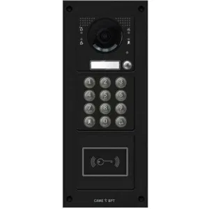 Вызывная вандалозащитная видеопанель MTM VR c 1 одной кнопкой, кодонаборной клавиатурой и считывателем, 3 модуля, цвет темно-серый CAME MKITVX1-31KRV (КАМЕ) Вызывная вандалозащитная видеопанель MTM VR c 1 одной кнопкой, кодонаборной клавиатурой и считывателем, 3 модуля, цвет темно-серый CAME MKITVX1-31KRV (КАМЕ)