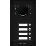 Вызывная вандалозащитная IP-видеопанель MTM VR с 4 кнопками. 2 модуля, цвет темно-серый CAME MTM-R08