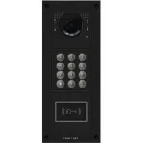Вызывная вандалозащитная IP-видеопанель MTM с кодонаборной клавиатурой и считывателем 3 модуля темно-серый CAME MTM-R20