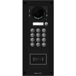 Вандалозащитная IP-видеопанель MTM с 1 кнопкой, кодонаборной клавиатурой и считывателем 3 модуля темно-серый CAME MTM-R22 (КАМЕ) Вандалозащитная IP-видеопанель MTM с 1 кнопкой, кодонаборной клавиатурой и считывателем 3 модуля темно-серый CAME MTM-R22 (КАМЕ)