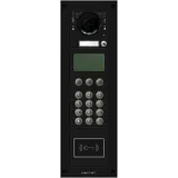 Вызывная вандалозащитная IP-видеопанель MTM с 1 кнопкой, кодонаборной клавиатурой, дисплеем и считывателем, 4 модуля, цвет темно-серый CAME MTM-R28